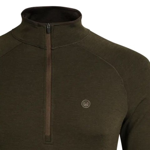 Sweter męski Beretta Merino Half Zip, zielony Beretta