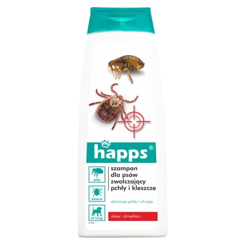 Szampon Happs dla psów na pchły i kleszcze 250 ml Happs